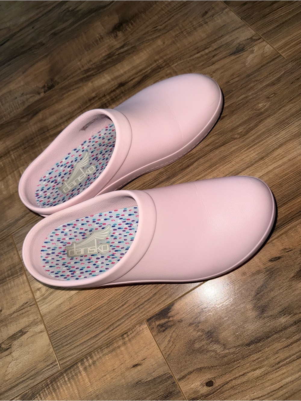 Dansko Women’s Light Pink Slip-On Clog